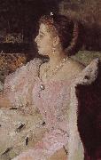 Card Lavina portrait Ilia Efimovich Repin